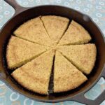 365 Day Buttermilk Cornbread in a cast iron skillet