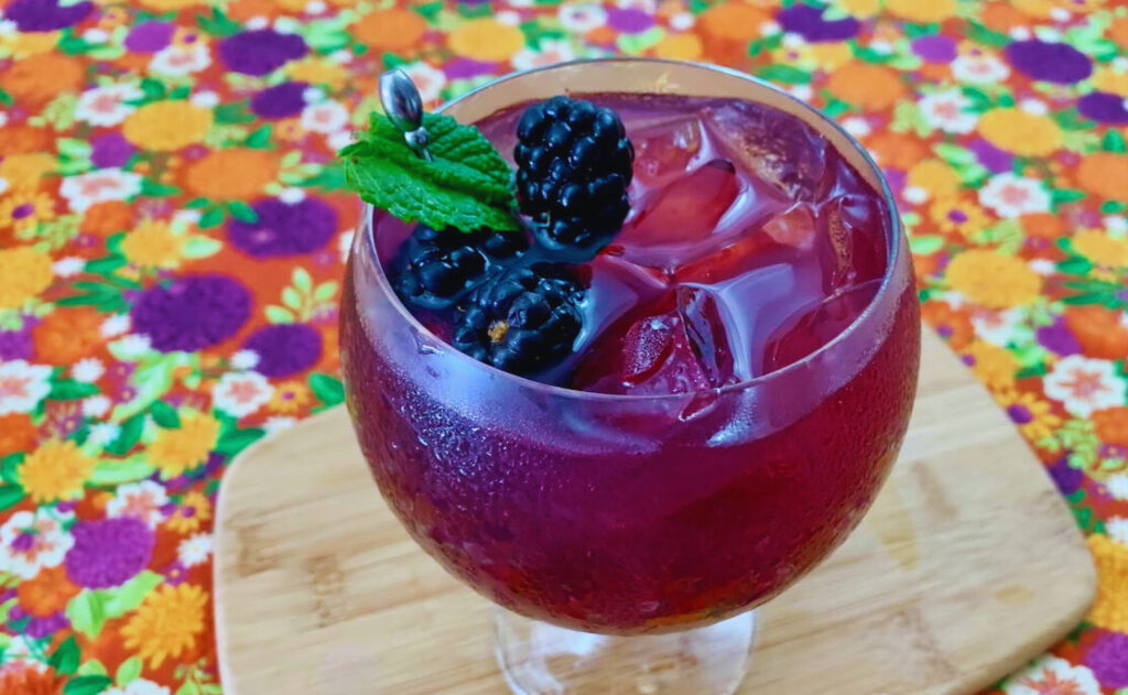 Blackberry Mint Julep non-alcoholic