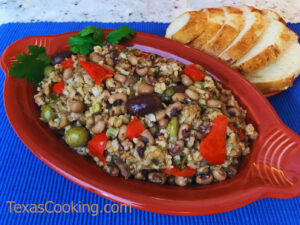 Black-Eyed Peas and Rice Casserole