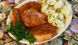 Braised Boneless Pork Chops