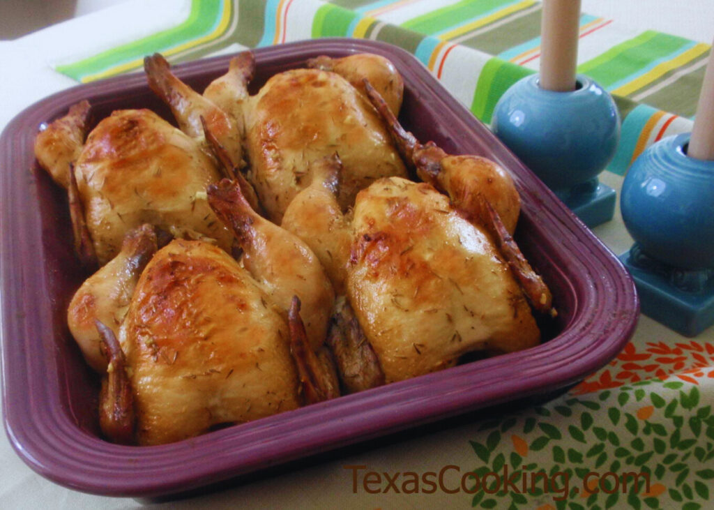 Baked Cornish Hens