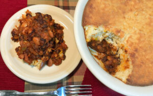 Bean and Cornbread Casserole