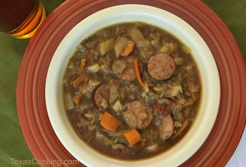 Cabbage Kielbasa Soup