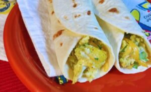 Green Chile Egg Scramble