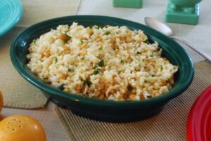Rice with Garlic and Pine Nuts