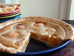 Sour Cream Peach Pie