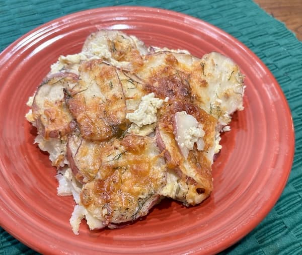 Asiago and Dill Potato Casserole