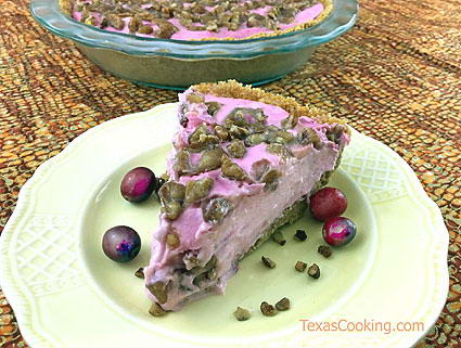 No-Bake Cranberry Cheesecake Pie