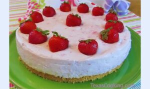 Strawberry No-Bake Cheesecake