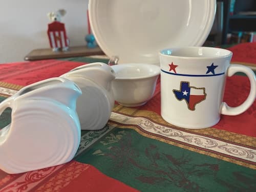 White Fiesta Dinnerware