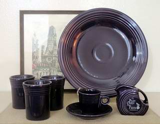 Plum Fiestaware