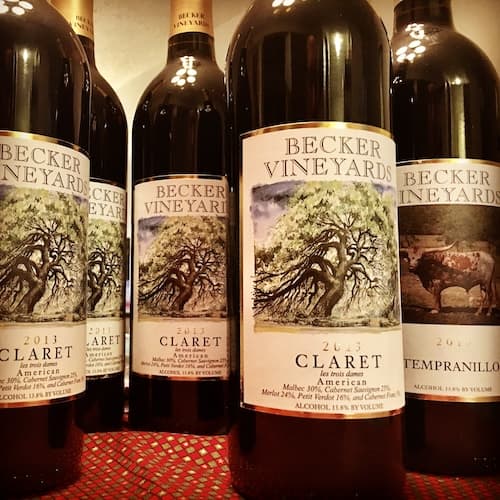 Becker Vinyards Texas wines