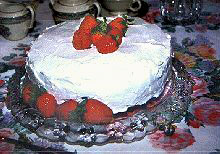 Mexican Strawberry Meringue Torte