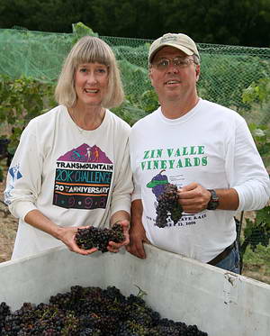 Zin Valle Winery. Victor and Kathi Poulos