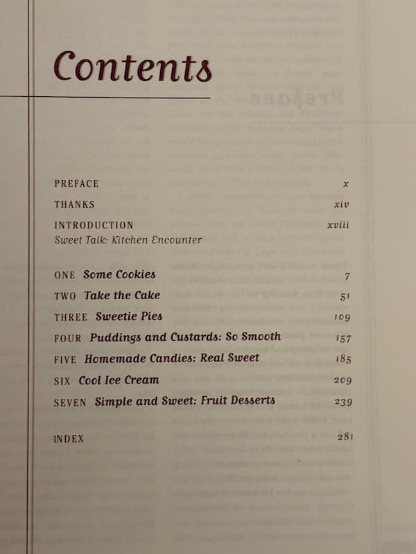 Brown Sugar cookbook table of contents Joyce White